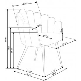 Стул на металлокаркасе K410