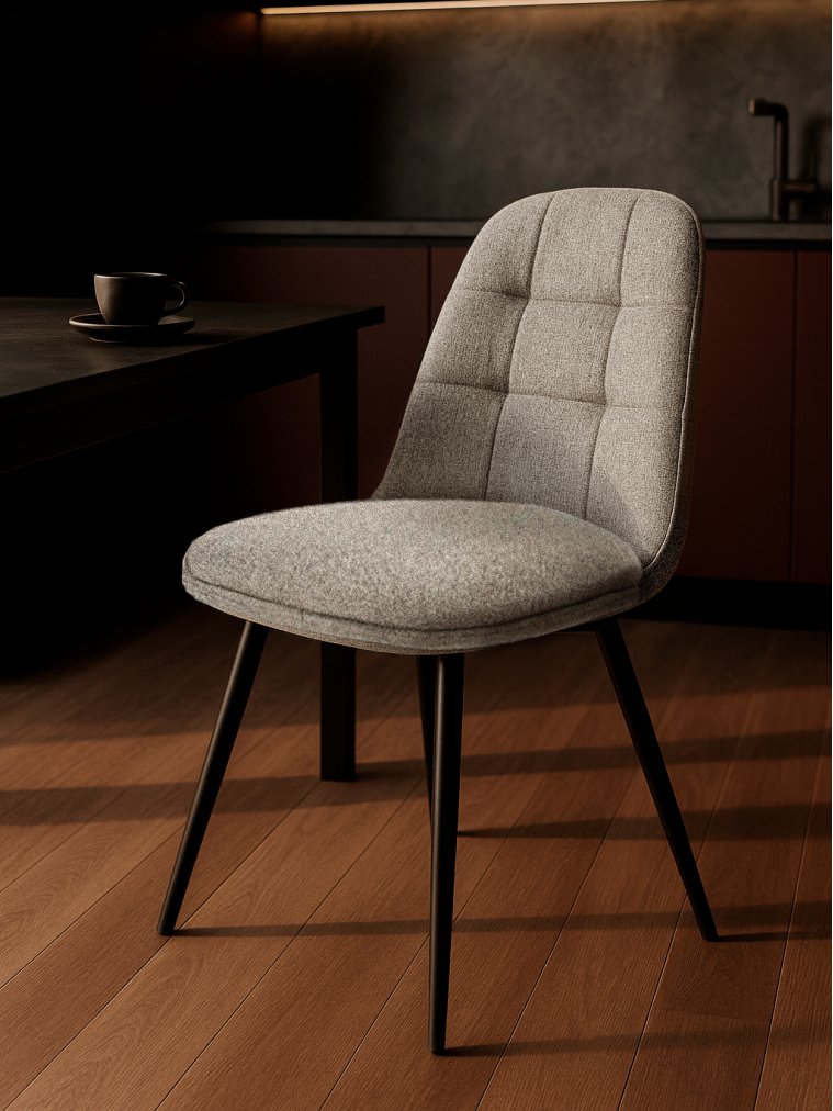 Стул на металлокаркасе Texas 1 поворотный бежевый / черный