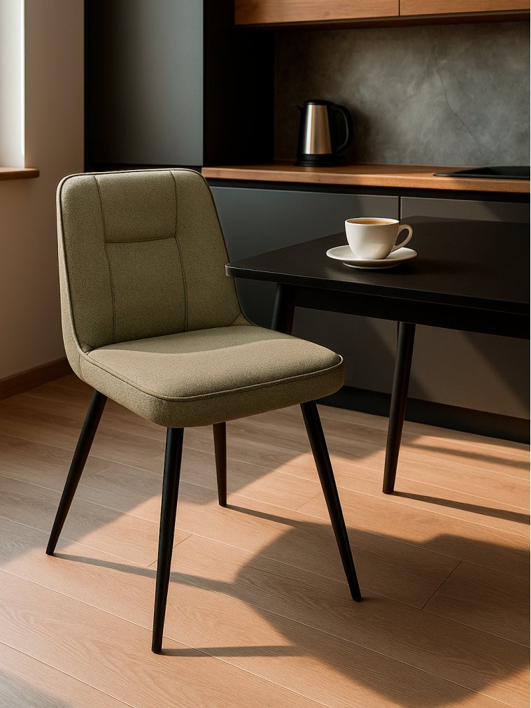 Стул на металлокаркасе Texas 3 поворотный светло-зеленый / черный