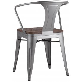 Стул на металлокаркасе Тиоли Арм Вуд