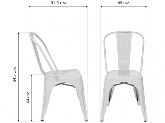 Стул на металлокаркасе Тиоли YD-H440B YG-15 серебристый матовый
