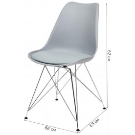 Стул на металлокаркасе Tulip Iron Chair/Тулип Айрон Чаир мод.EC-123