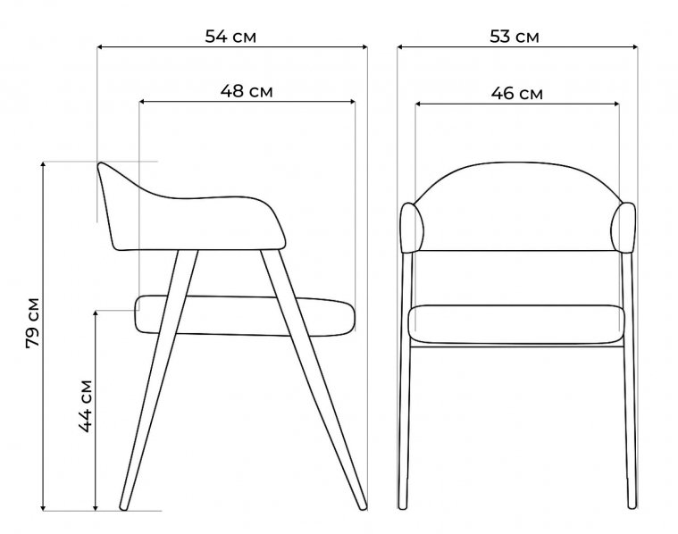 Стул на металлокаркасе Twin brown / black