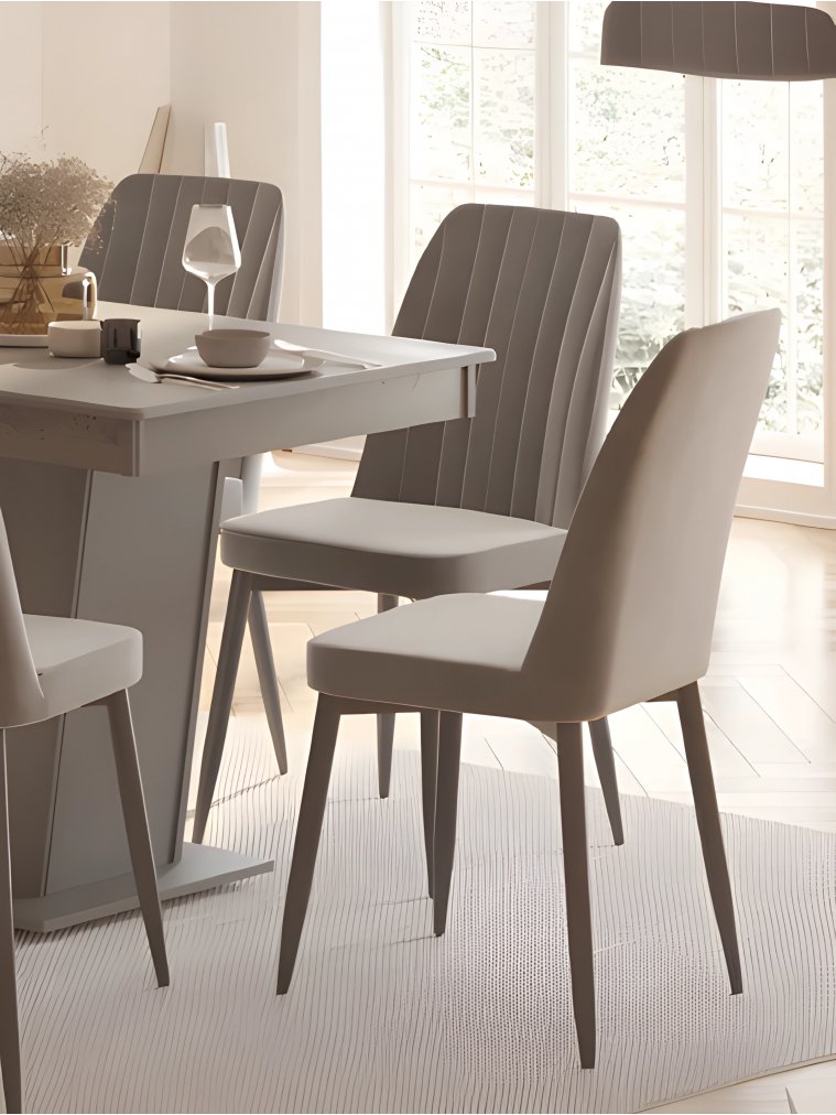 Стул на металлокаркасе Валенсия серый