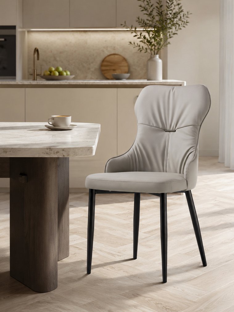 Стул на металлокаркасе Neli beige / black