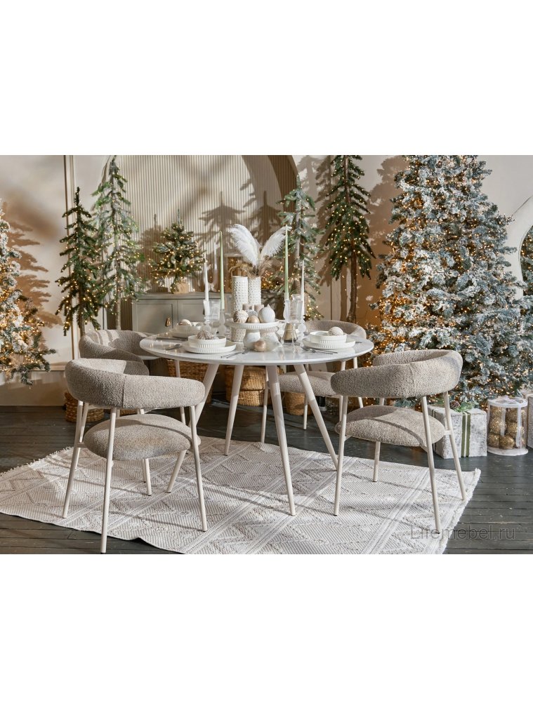 Стул на металлокаркасе Salma коричневый