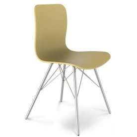 Стул SHT-S40 хром лак / бежевый