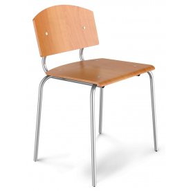 Стул SHT-S43 хром лак / ольха
