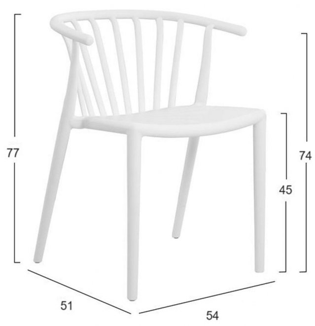 Пластиковый стул Анро черный