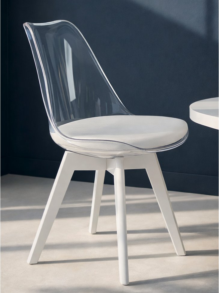 Пластиковый стул K245 серый / белый