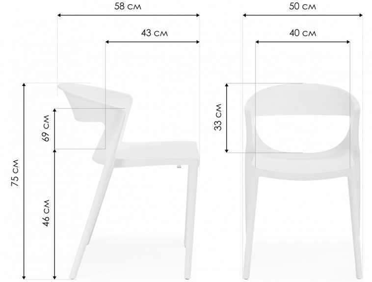 Пластиковый стул Градно серый