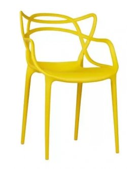 Пластиковый стул Masters желтый