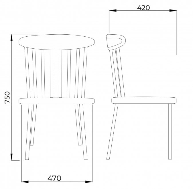 Пластиковый стул Milt белый
