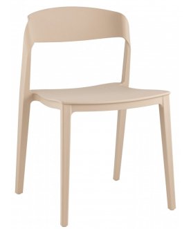 Пластиковый стул Майло бежевый