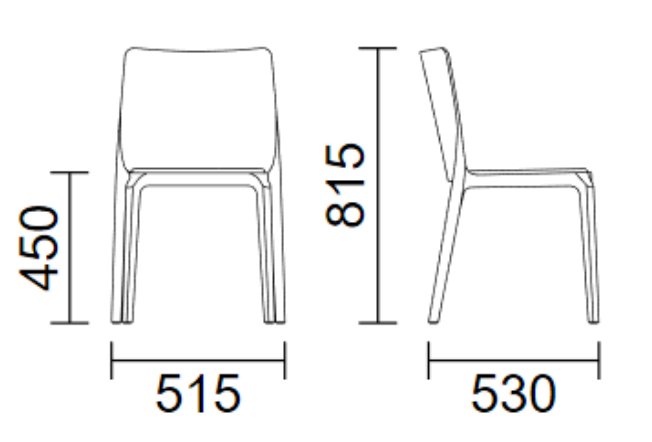 Пластиковый стул прозрачный Blitz прозрачный