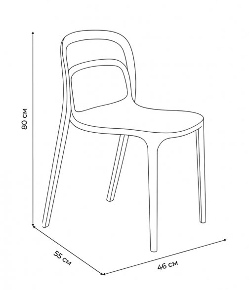 Пластиковый стул K490 мятный