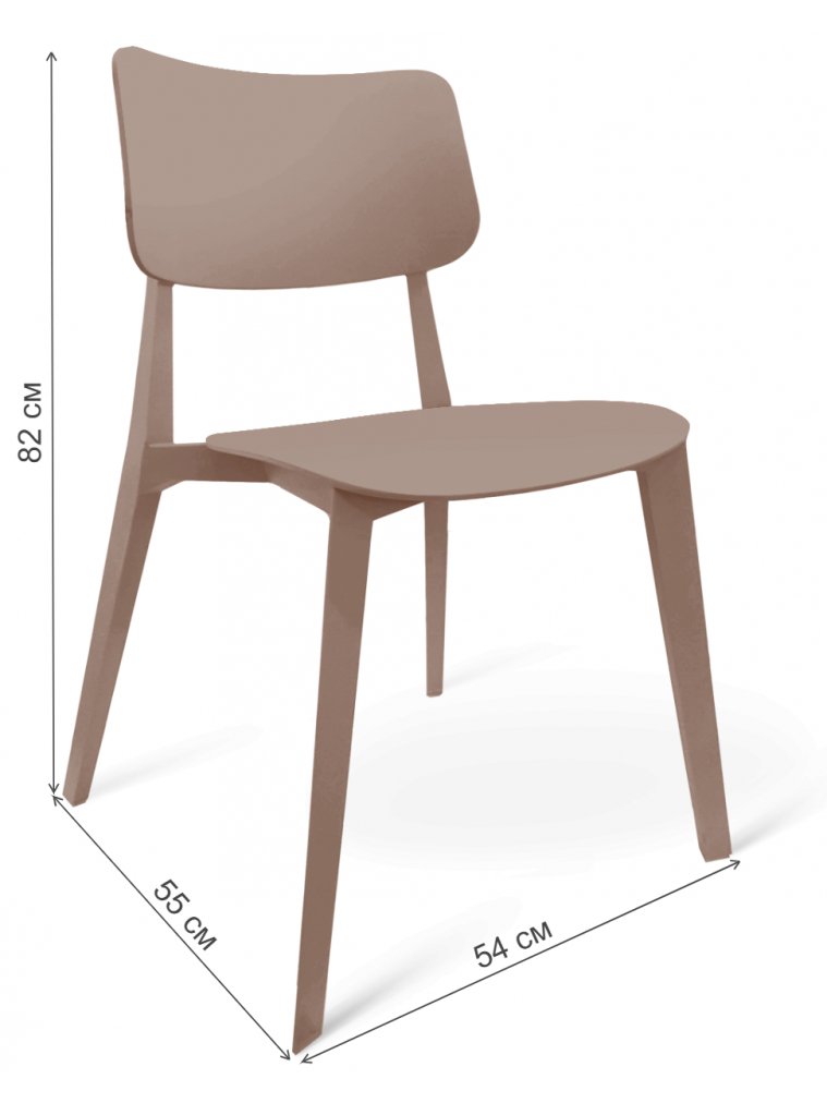 Пластиковый стул  SHT-S110 капучино