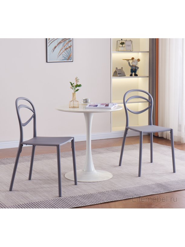 Пластиковый стул Simple gray