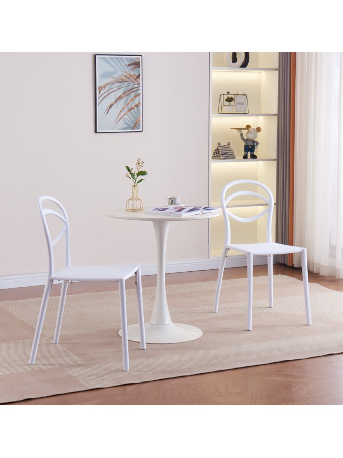 Пластиковый стул Simple white