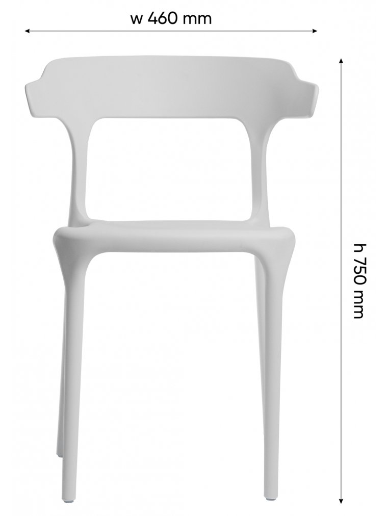 Пластиковый стул Nova белый