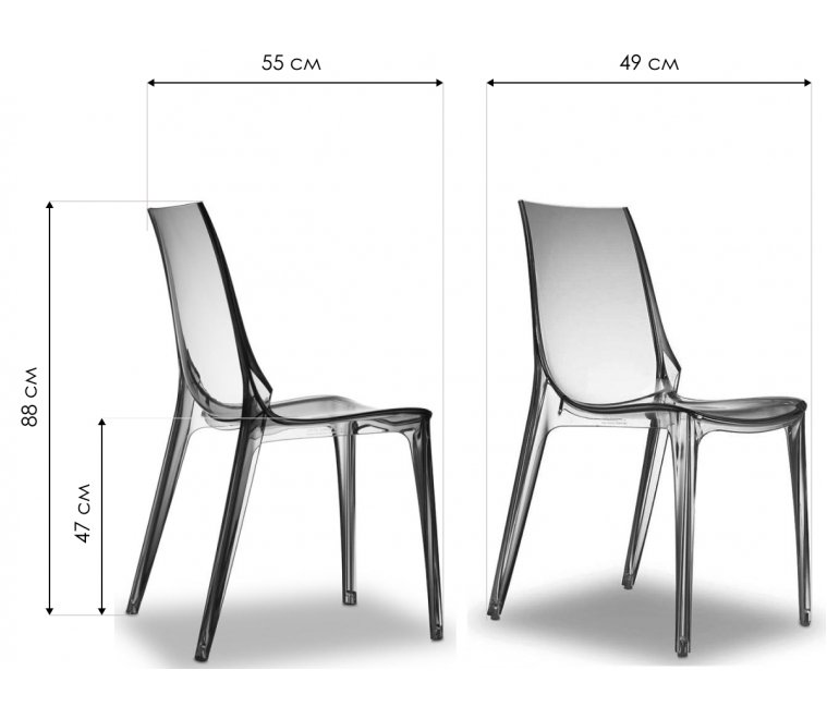 Пластиковый стул Vanity Chair