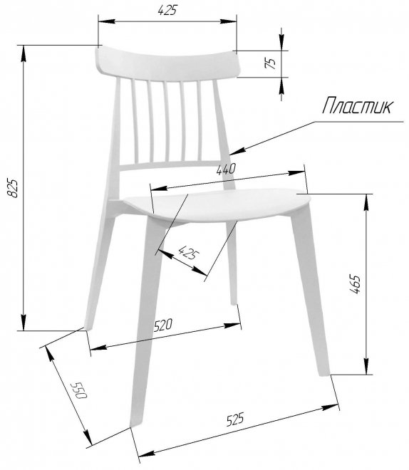 Пластиковый стул Sheffilton SHT-S108 пастельно-зеленый
