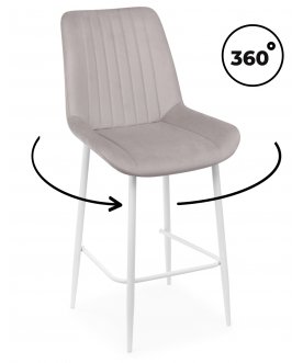 Полубарный стул Седа латте (zd 290) / белый