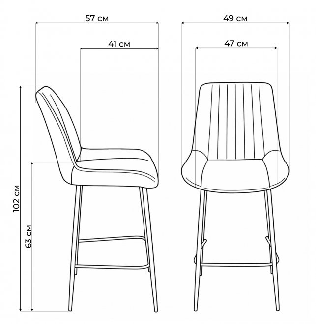 Полубарный стул Седа фисташковый (zd 651) / белый