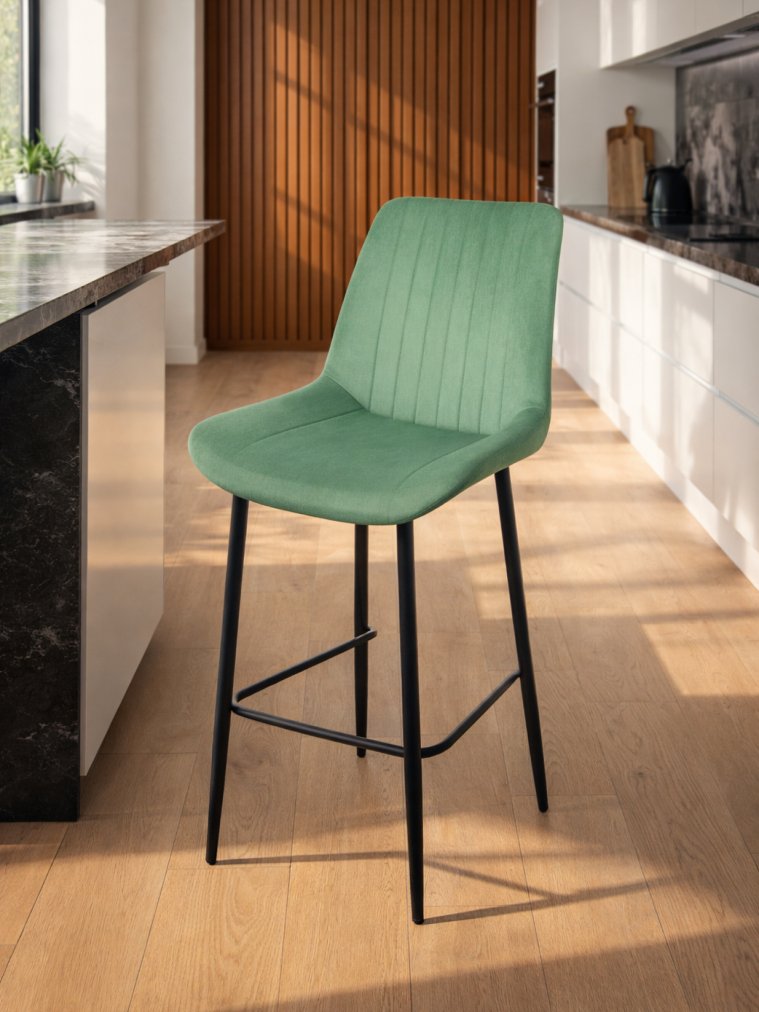 Полубарный стул Седа фисташковый (zd 651) / черный