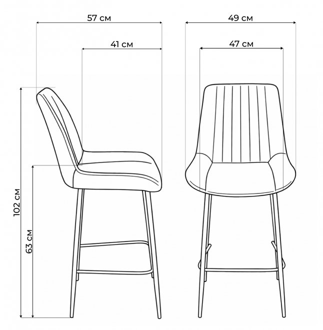 Полубарный стул Седа фисташковый (zd 651) / черный