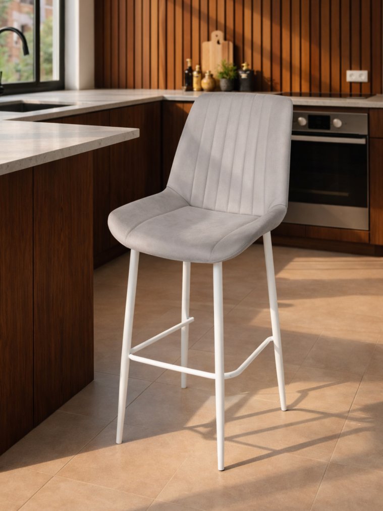 Полубарный стул Седа латте (zd 290) / белый