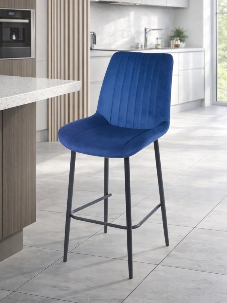 Полубарный стул Седа синий (zd 798) / черный