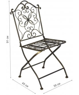 Раскладной стул складной прямоугольный Платон бронза