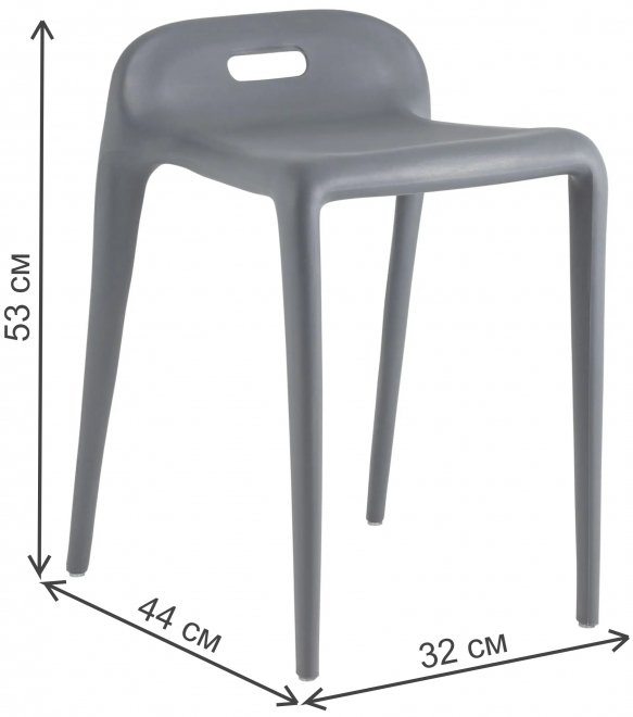 Табурет Стибло серый