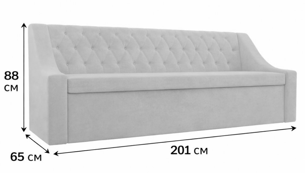 Кухонный диван Дакота микровельвет зеленый