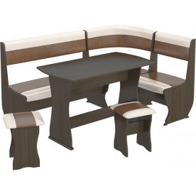 Кухонный уголок Уют-1 К Люкс МФ-101.004 венге / кожзам / санчо / коричневый