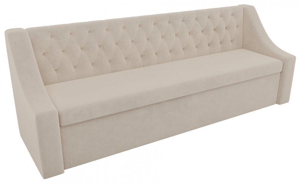 Кухонный диван Мерлин велюр бежевый