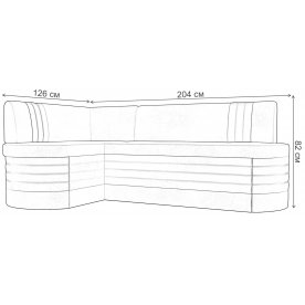 Кухонный диван Токио левый