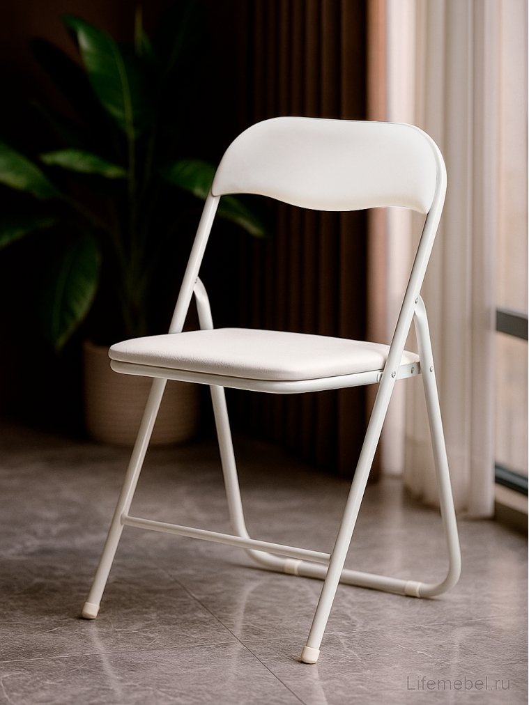 Стул на металлокаркасе Fold 1 складной white / white