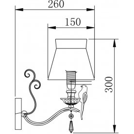 Бра Bird ARM013-01-W