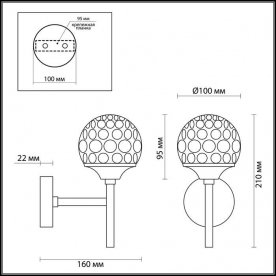 Бра Bolles 3622/6WL