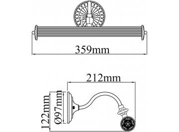 Подсветка для картин Renoir PIC118-22-R
