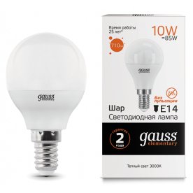 Лампа Elementary Globe 10W E14 3000K