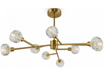 Хрустальная люстра на штанге Grace FR5114PL-09BZ