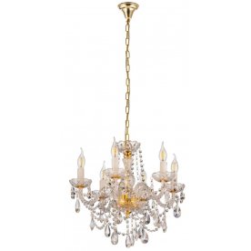 Подвесная люстра LDP 7026-6 SL+GD