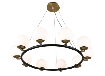 Подвесная люстра LDP 6032-10 BK+MD