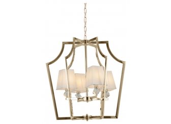 Подвесная люстра LDP 1249-4 GD+WT