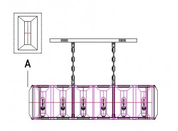 Подвесная люстра UR374B-12