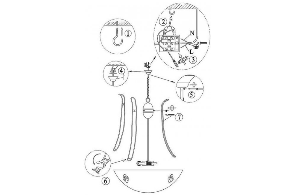 Подвесной светильник Scale 6897-3
