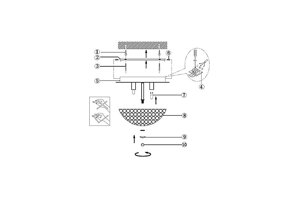 Накладной светильник Azalea 46630-4D
